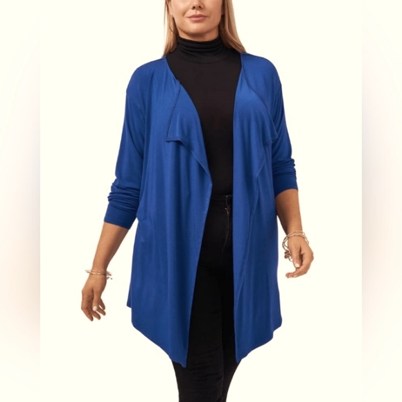 Vince Camuto Emma Open Front Blue Cardigan. Size M - Picture 1 of 17